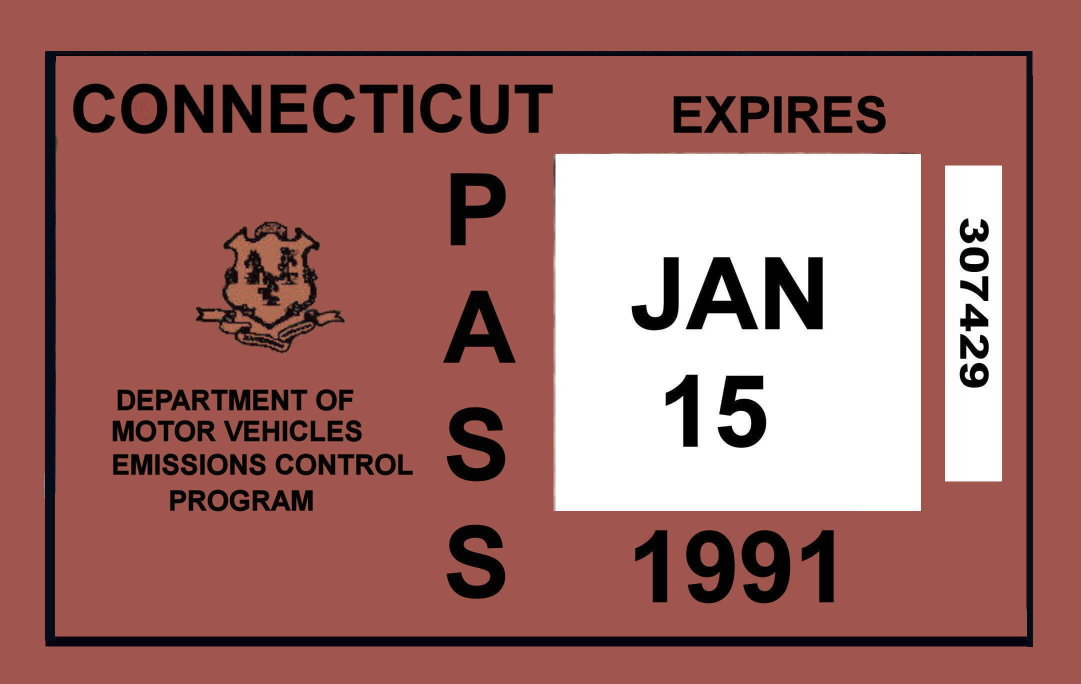 (image for) 1991 Connecticut InspectionInspection